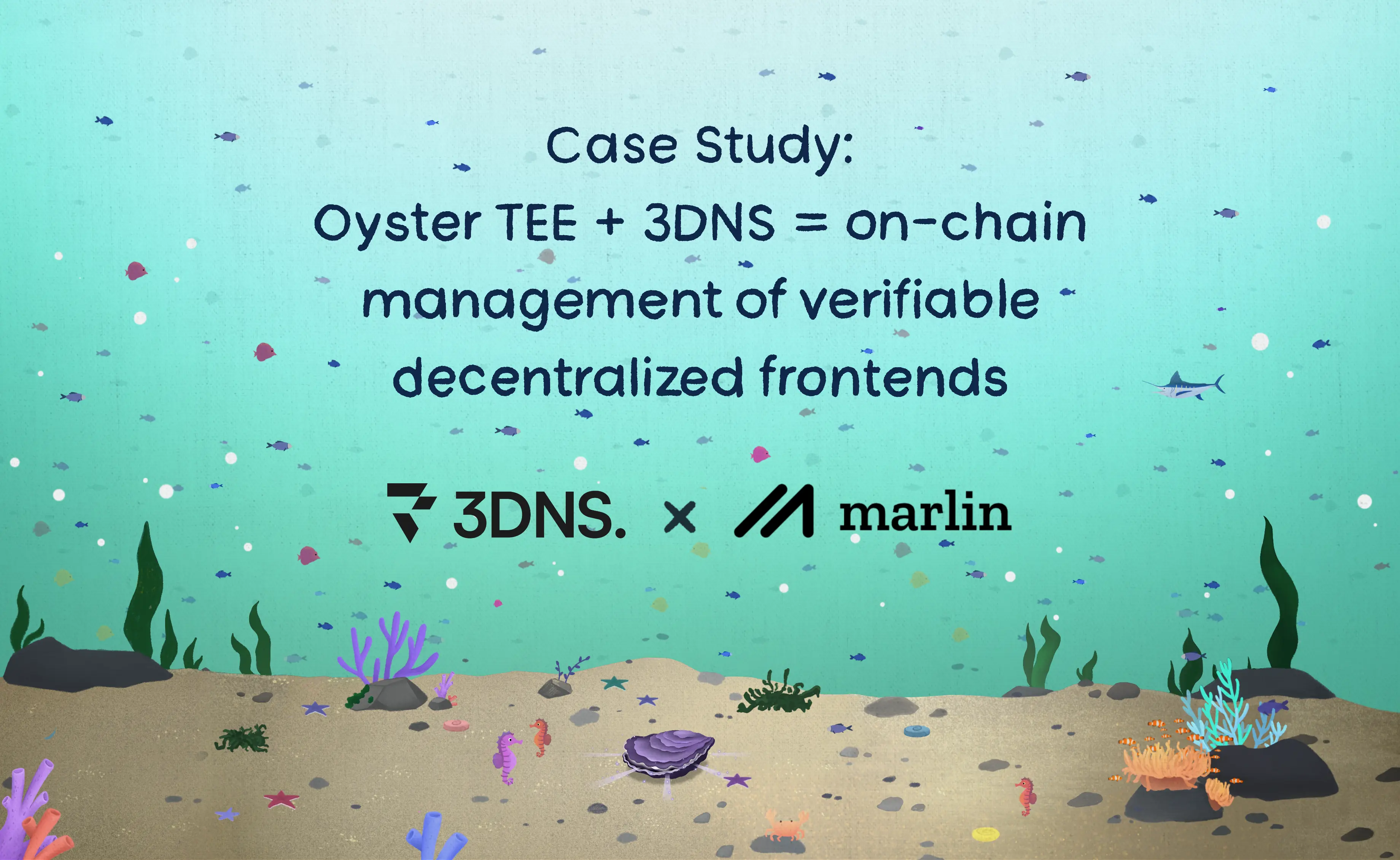 in deep sea with marlin fishes